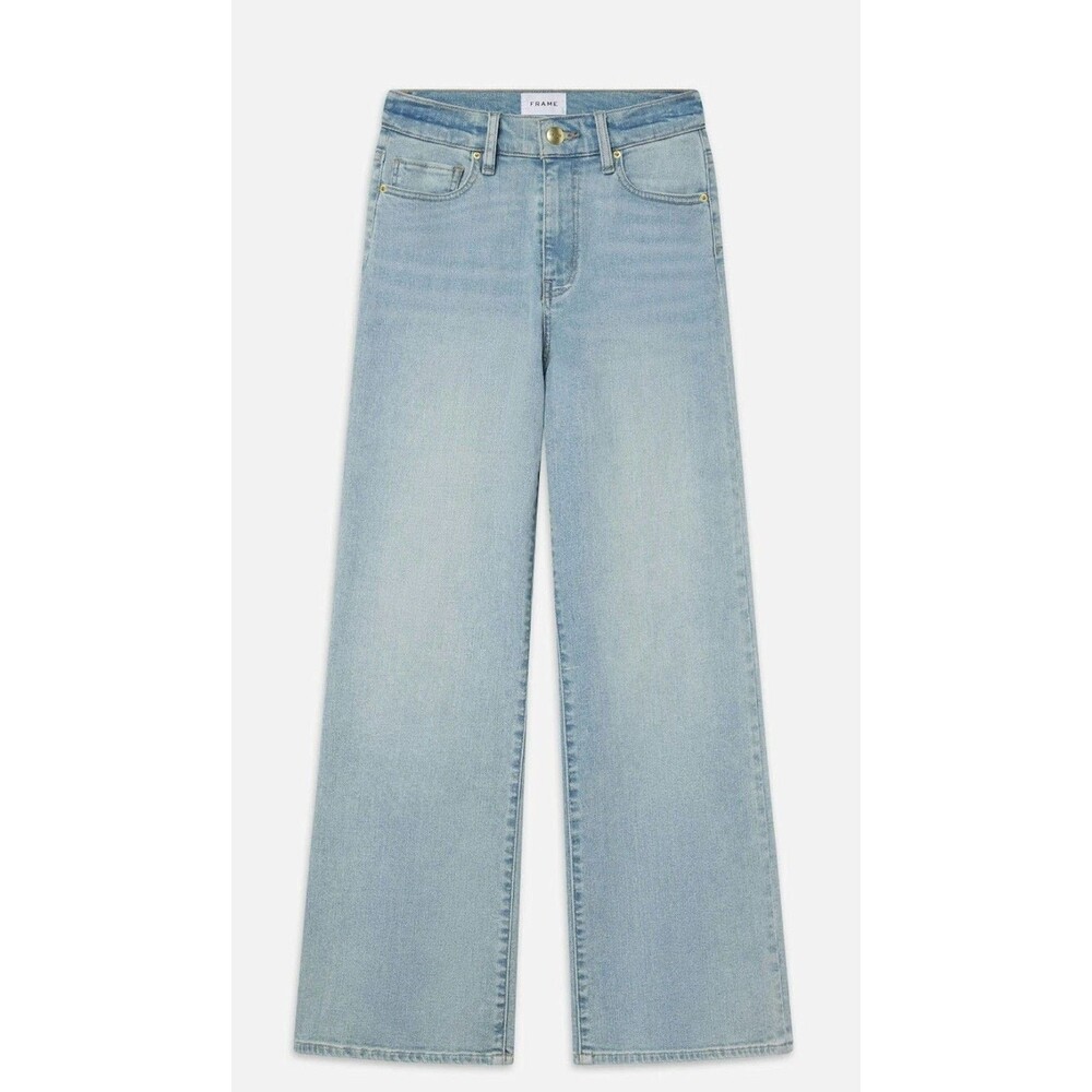 FRAME Le Slim Palazzo Jeans Womens 28x32 Blue High Rise Wide Leg